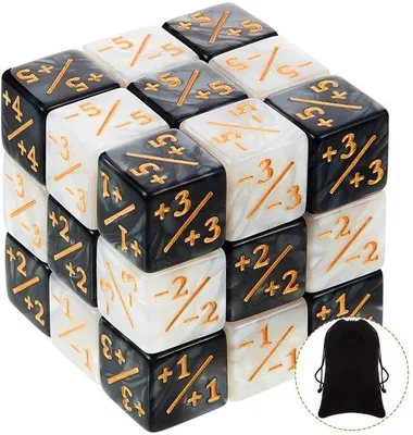 Produktbild von Doppelwürfel-Set - 24 D6 Würfel - 16x16mm Acryl