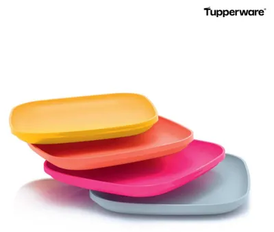 Produktbild von Tupperware Eco-Go Teller-Set Picknick (4)