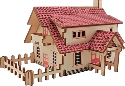 Obrázok produktu pre Woodcraft Drevené 3D puzzle Ranč