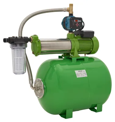 Produktbild von CHM GmbH Hauswasserwerk 100 L Stahl 1,5 Kw 8,5 Bar 8400 L/h Gartenpumpe, Wasserpumpe