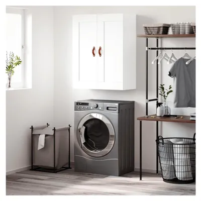 Produktbild von Hängeschrank für Badezimmer, Hängeschrank, weiß, 69,5 x 34 x 90 cm, Holz