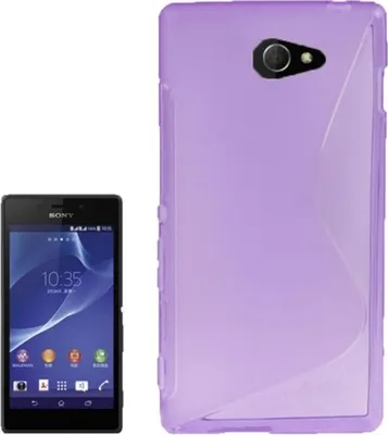 Produktbild von Handyhülle S Line TPU Tasche für Sony Xperia M2 S50h Lila / Violett