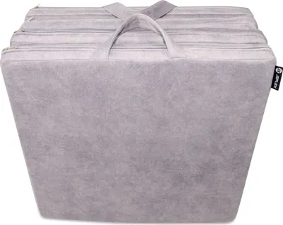 Produktbild von Spielmatte Turnmatte klappbar VELVET DELUXE 120 x 120 x 6 cm GRAU