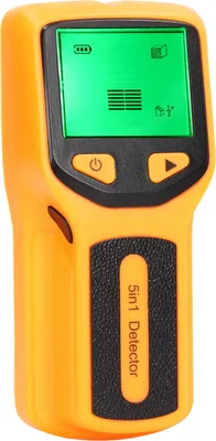 Zdjęcie produktu dla Skaner ścienny Stud Finder Czujnik 5 w 1 Detektor Wyświetlacz HD LCD do drewna AC Środkowa krawędź drutu Żółty