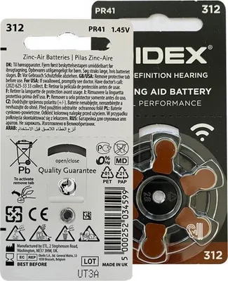 Obrázek produktu pro Widex P312 - hodnotné balení - 60 baterií