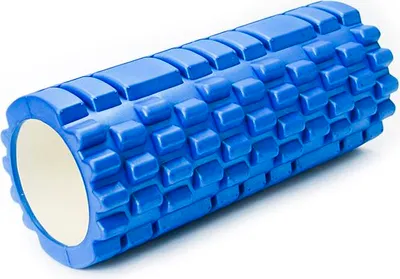 Zdjęcie produktu dla WAŁEK DO MASAŻU KARBOWANY 33cm ALLRIGHT kolor: niebieski