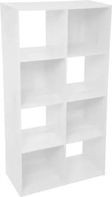 Produktbild von Aufbewahrungsregal, Holz, Weiß, 8 Fächer