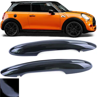 Für Mini F55 F56 F57 ohne Keyless Go Türgriff Cover Abdeckung Schwarz Glanz in der Farbe Schwarz von Carparts-Online GmbH