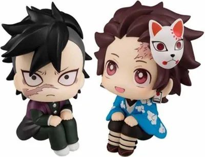 Immagine prodotto di Megahouse Ammazzademoni Kimetsu no Yaiba Guarda in su Statua in PVC Genya & Tanjiro Selezione Finale LTD Ver. 11 cm