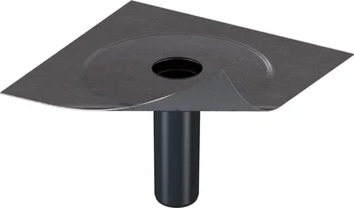 Produktbild von Klöber Flachdach Dachablauf Aufstockelement Lüfterunterteil DN70 Bitumen-Anschl.