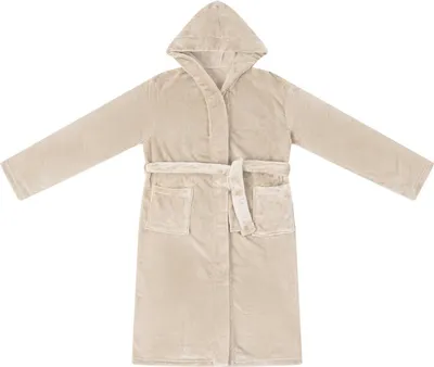 Immagine prodotto di vidaXL Accappatoio con cappuccio Beige XXL Flanella