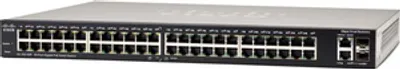 Produktbild von Cisco SG200-50P, Managed network switch, L2, IEEE 802.1D,IEEE 802.1Q,IEEE 802.1w,IEEE 802.3,IEEE 802.3ab,IEEE 802.3ad,IEEE 802.3u,IEEE..., 8000 Eintragungen, 100 Gbit/s, 10/100/1000 Mbps