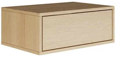 Produktbild von Selsey Framme – Nachttisch hängend mit Schublade, Holzoptik Eiche, 50 cm