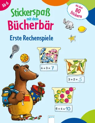 Produktbild von Stickerspaß mit dem Bücherbär. Erste Rechenspiele