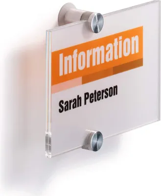 Image de DURABLE Plaque de porte CRYSTAL SIGN® 148x105 mm, Transparent, 482119