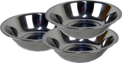 Produktbild von AcMax 3er Set Salatschüssel Servierschüssel Rührschüssel hochglanzpoliert Edelstahl