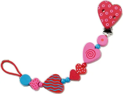 Image de Haba 1063 Attache-sucette Coeurs