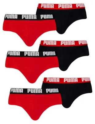 Produktbild von PUMA Herren Slips 6er Pack anschmiegsam hautfreundlich mit elastischem Logo-Bund
