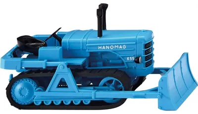 Produktbild von Wiking Hanomag K55, Traktor-Modell, Vormontiert, 1:87, Hanomag K55 Raupenschlepper mit Räumschild, Unisex, 1 Stück(e)