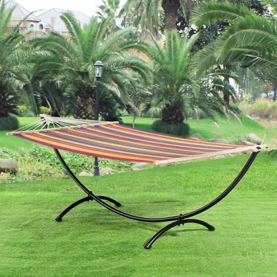 Obrázek produktu pro XXL houpací síť s rámem "COLOR" Houpací síť Set Hammock Frame [casa.pro]
