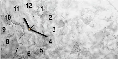 Produktbild von Wanduhr aus Glas mit Motiv Marmor Struktur- 60 x 30 cm - inkl. Aufhängesystem