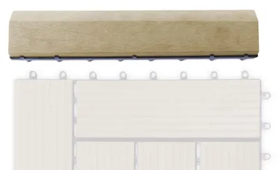 Obrázek produktu pro Přechodová lišta G21 Cumaru pro WPC dlaždice, 30 x 7,5 cm rovná