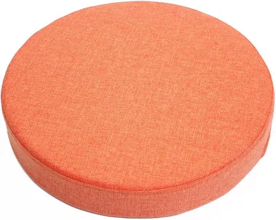Produktbild von Rundes orangefarbenes Stuhlkissen 35x35x5cm, für Zuhause/Büro/Garten/Wohnzimmer