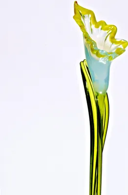 Produktbild von Calla gelb Blumen 15-17cm, aus Kristallglas