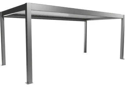 Obrázek produktu pro Ocelová bioklimatická pergola Biohort 6 x 3 kř.šedá-metalíza/bílá