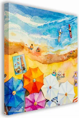Zdjęcie produktu dla OBRAZ NA PŁÓTNIE 082 Plaża 40x40cm