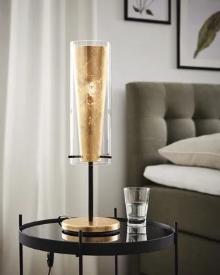 Produktbild von Tischleuchte 1-flammig H 50 cm Pinto schwarz/gold