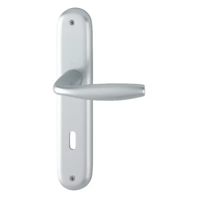 Produktbild von Hoppe New York Langschildgarnitur F1 Aluminium Natur 1810/273P, OB Ovalbart