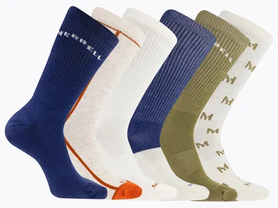 Produktbild von ponožky MEA33694C6B2 NVAST RECYCLED CUSHION CREW (6 packs) navy assorted M/L