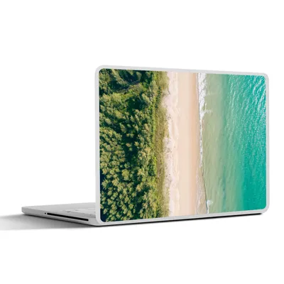 Produktbild von MuchoWow® Laptop Aufkleber Sticker Cover Strand - Bäume - Wasser 25x18 cm - Laptop-Deko