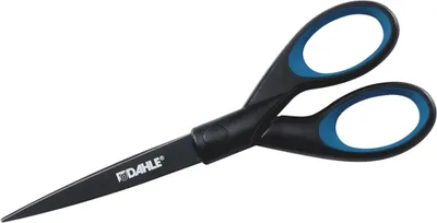 Produktbild von Universalschere Titanium 18 cm schwarz/blau Packung mit 5 Stück