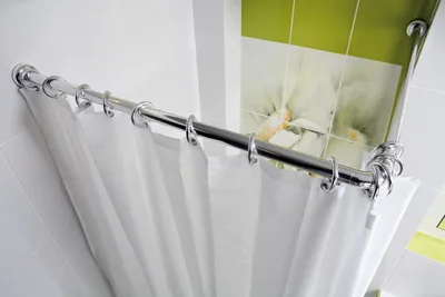Produktbild von ALU WINKELSTANGE Eckstange 2er Weiss WEIß EXTRA DICK   28 mm DUSCHVORHANGSTANGE 90x90 cm