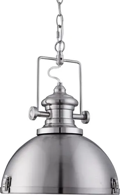 Produktbild von Zeitgenössische Aufhängung Louisiana Stahl Silber Polycarbonat 1 Licht E27