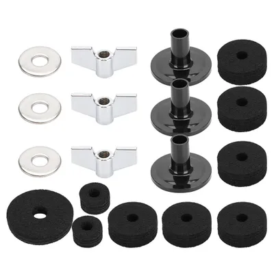 Imagen del producto de Fieltro para platillos de caja, fieltro para copa de platillo de caja, protector para platillo, kit de fieltro para platillos de batería, fieltro para platillos