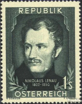 Produktbild von Briefmarken Österreich 1952 Mi 975 (kompl.Ausg.) postfrisch N. Lenau