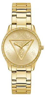 Produktbild von GUESS Analoguhr Damen Ladies Gold Tone Analog Watch Gold GW0987L2