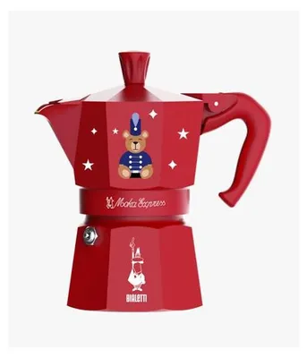 Produktbild von Bialetti Moka Express 3TZ rot Joyful Memories