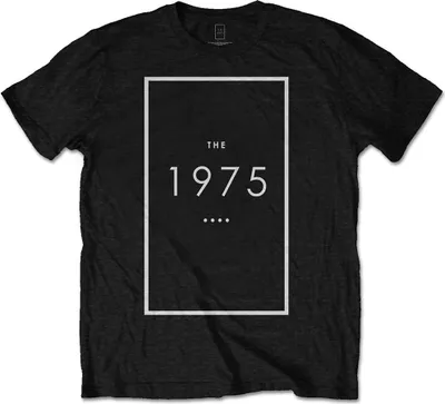 Produktbild von Die 1975 - Original Logo Uni große T-Shirt - schwarz