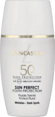 Produktbild von Lancaster Sun Perfect, Sonnenschutzmittel, Gesicht, Flasche, Anti-Aging, Anti-Falten, Feuchtigkeitsspendend, Schutz, Jeder Hauttyp, 30 ml