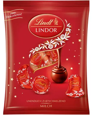 Produktbild von Lindt Lindor Vollmilch Bunter Teller 100g