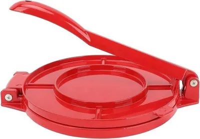 Obrázok produktu pre Multifunkčný hliníkový lis na tortilly, roti a cesto – nepoťahované platne – tortilly, maultaschen, tamales, pizza, koláče – 24,6 x 25,4 cm