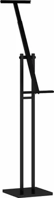 Produktbild von vidaXL Messestände Schwarz 26,5 x 26,5 x 150 cm Stahl