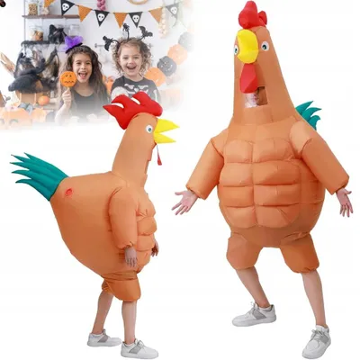 Immagine prodotto di Costume da pollo gonfiabile costume da anatra costume da festa di Halloween 150-185 cm