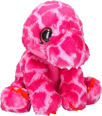 Produktbild von Plüsch Dino ca 18cm Dinosaurier Kuscheltier rosa, Depesche