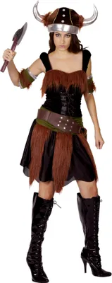 Produktbild von Erwachsenes Wikinger Damen Kostüm