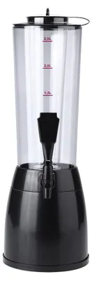 Image de Machine à bière 2,5 l, distributeur de boissons, tube à glace pour vin, eau, jus, accessoires de bar, noir